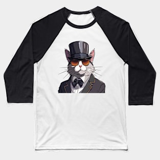 Suave Whisker Elegance Baseball T-Shirt